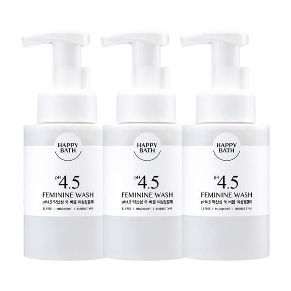 아모레퍼시픽바디헤어 해피바스 PH4.5약산성 쑥/로즈 버블 여성청결제 300ml 3개 - 최저가 38,310원