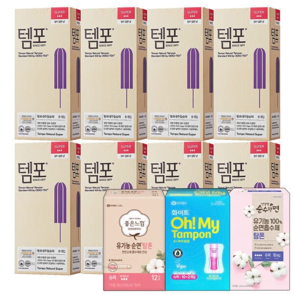 라파엘천사 동아제약 템포모음 10팩 탐폰 슈퍼 레귤러