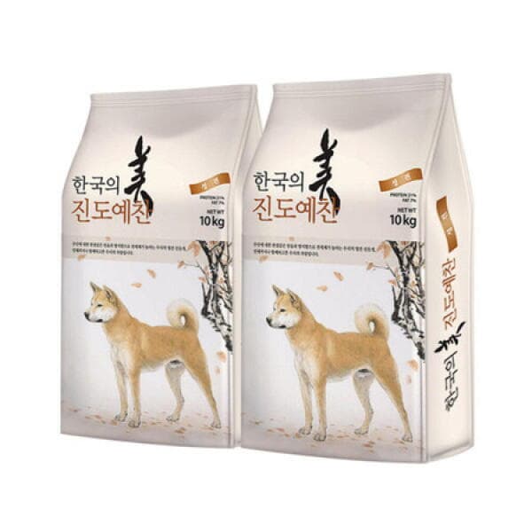 롯데아이몰 지니얼펫 천하제일사료 진도예찬 성견 10kgx2개 대용량 강아지사료
