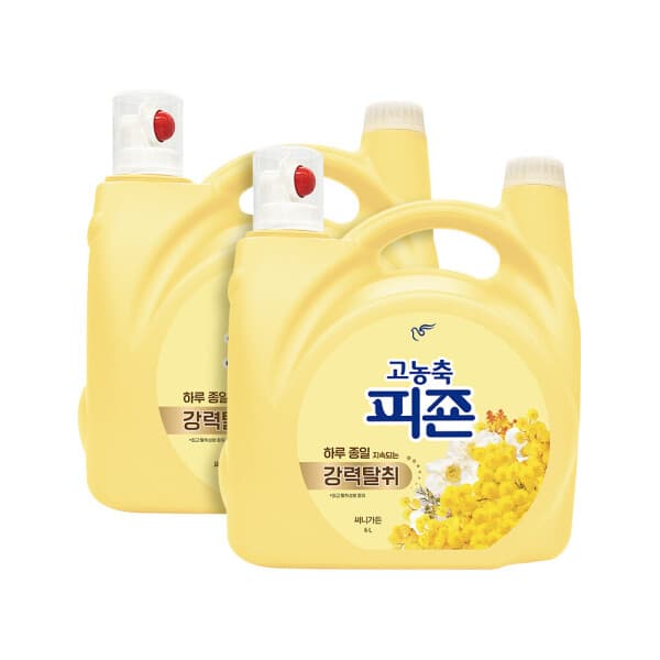 피죤-스타배송 고농축피죤 오리지널 강력탈취 6L 2개 써니가든