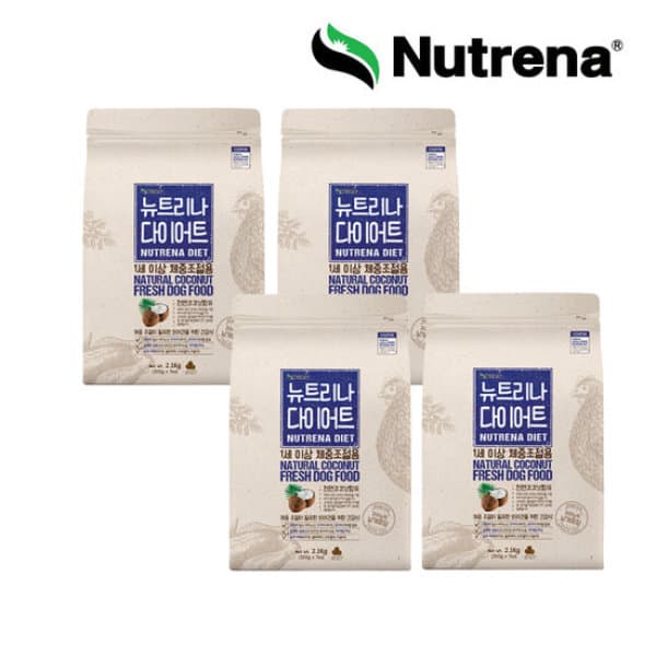 GS_SHOP 뉴트리나 강아지사료 1세이상 다이어트 2.1kg 4개