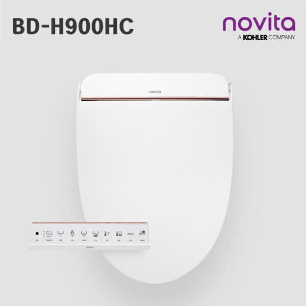 노비타비데직영점 노비타 살균 프리미엄 자동 물내림 방수비데 BD-H900HC 쿠퍼골드