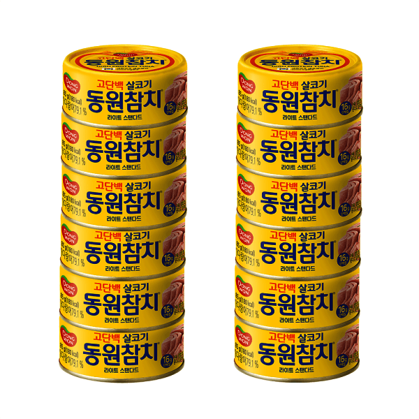 동원에프앤비스타배송 동원참치 라이트스탠다드 85g x12캔
