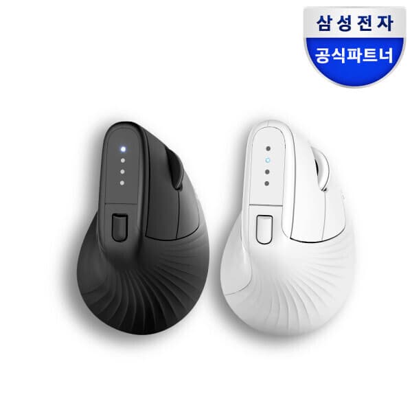 Samsung스토어 버티컬 무선마우스 SM-M1300Q 블루투스 멀티페어링 저소음 블랙