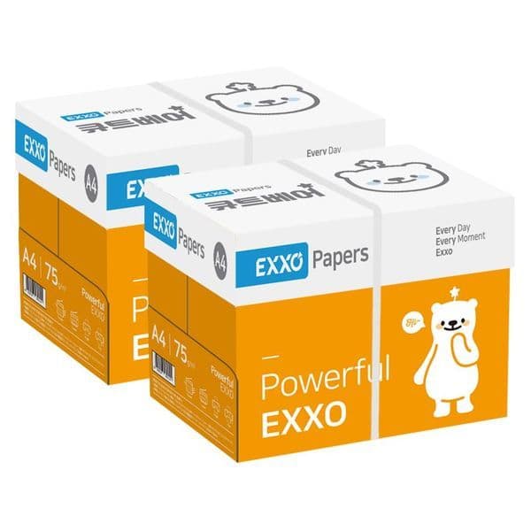 신세계몰 엑소 큐트베어 A4 복사용지 75g 2BOX(4000매) - 최저가 32,870원