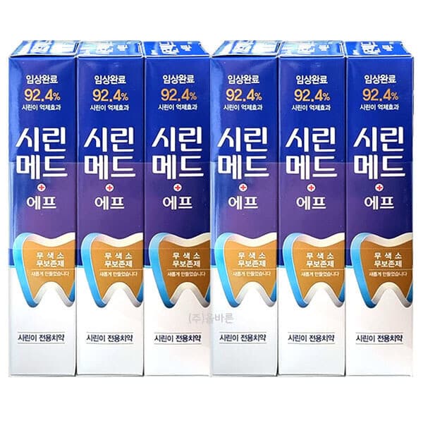 (주)올바른 부광약품 시린메드 에프 치약 100g 3개입 x2개 - 최저가 20,900원