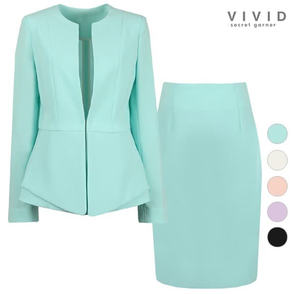 CJ온스타일 VIVID SET 여성 데안 여름정장 자켓+스커트 세트 - 최저가 159,600원