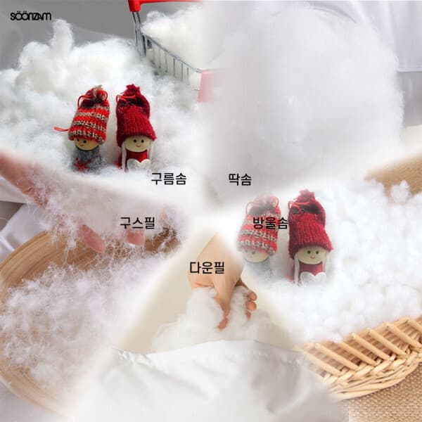 soonzam순잠 순잠 타니티엔엠 5종 솜 모음전 10kg 구름솜 방울솜 다운필 베개 쿠션 이불 - 최저가 56,000원