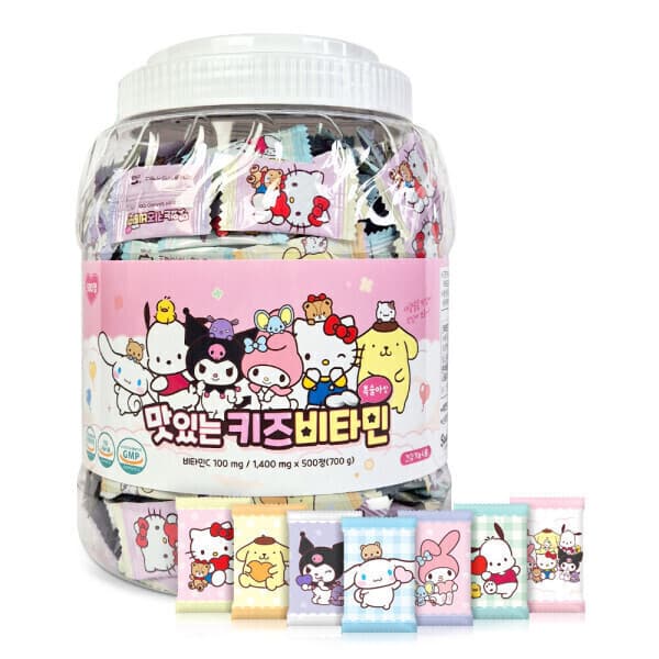 아텍스 산리오캐릭터즈 맛있는 키즈비타민 500정