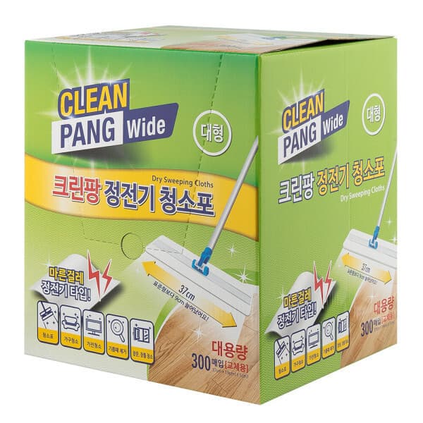 예밀 크린팡 정전기 청소포 대형 300매 - 최저가 13,200원