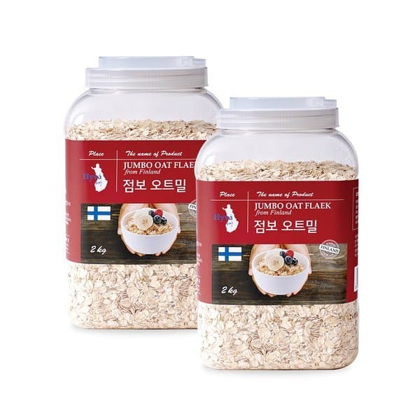 신세계몰 이잡곡이다 핀란드산 쫄깃한 점보오트밀 2kg x 2개