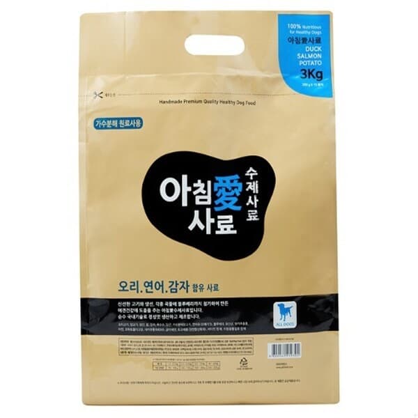 롯데아이몰 도그씨 아침애사료 오리연어감자 3kg - 최저가 32,210원