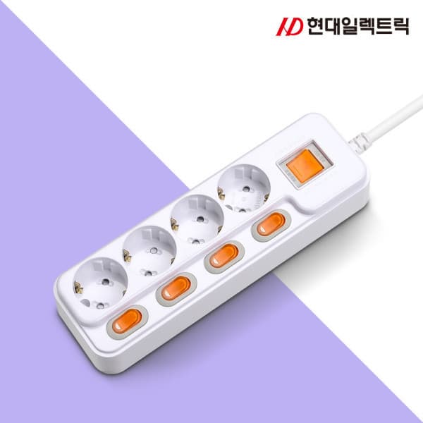 DS_store 국산 안전 멀티탭 메인+개별 4구 10M