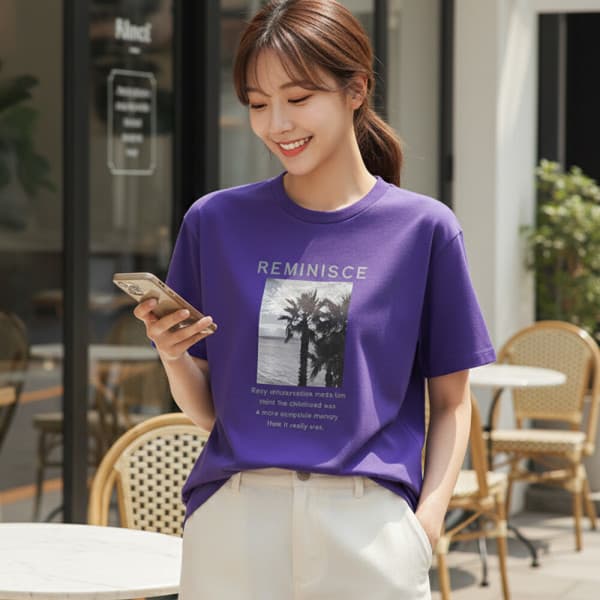 사라걸스. 리마인 20수면 쿨론티 S~3XL 반팔티