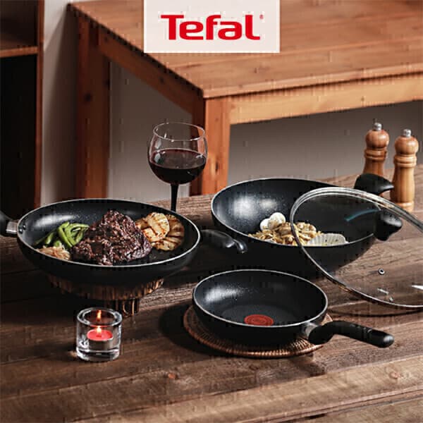 Tefal 테팔 퍼펙트 브라운 4종 세트 (팬20+팬28+양수웍28+뚜껑28)