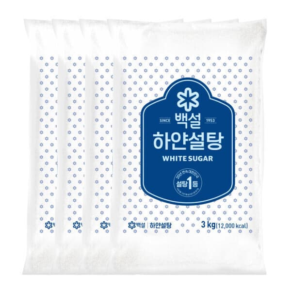 CJ제일제당-스타배송 백설 하얀 설탕 3kg 4봉