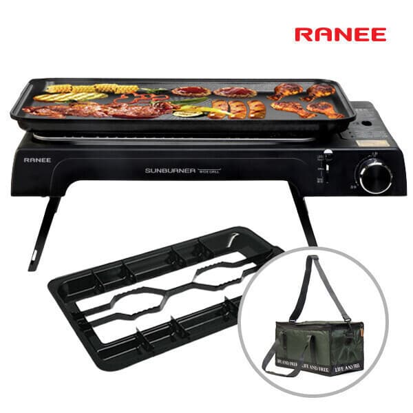 더존그릴로 Ranni Gas Wide Grill REWG-9400B Portable Camping