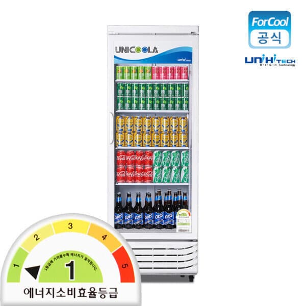 포쿨 유니하이테크 1등급 업소용 음료수 냉장고 UN-465RF