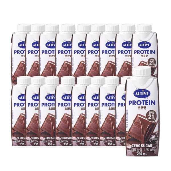 CJ제일제당-스타배송 얼티브 비건프로틴 초코 250ml x18입