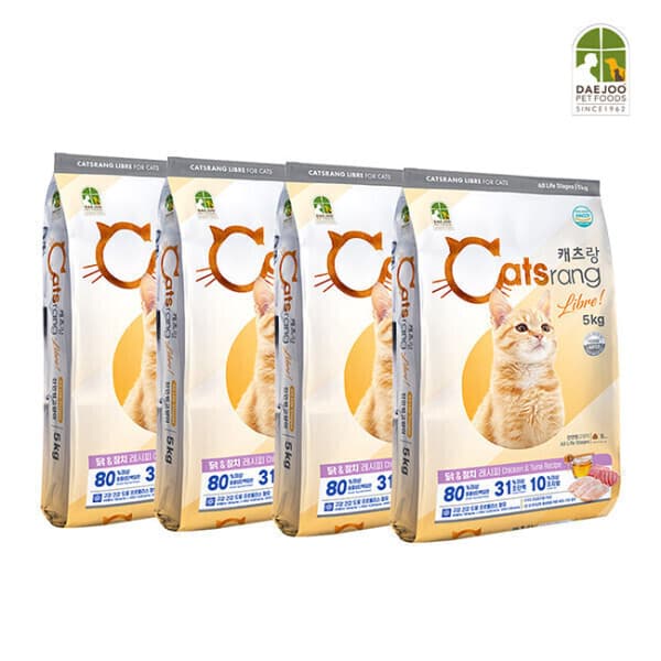 정이비에스 캐츠랑 리브레 5kg 4개 전연령용 - 최저가 56,900원