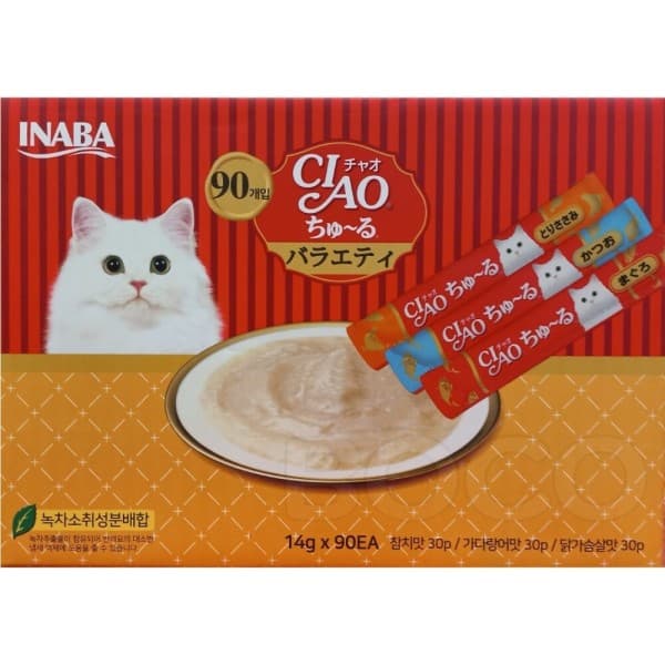 보코쇼핑 이바나 챠오츄르 고양이 간식 90개 - 최저가 36,800원