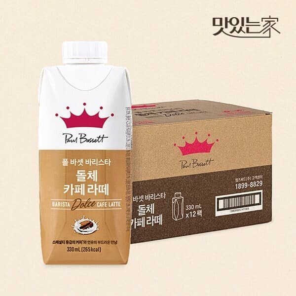 CJ온스타일 폴바셋 바리스타 돌체라떼 330ml 12개입