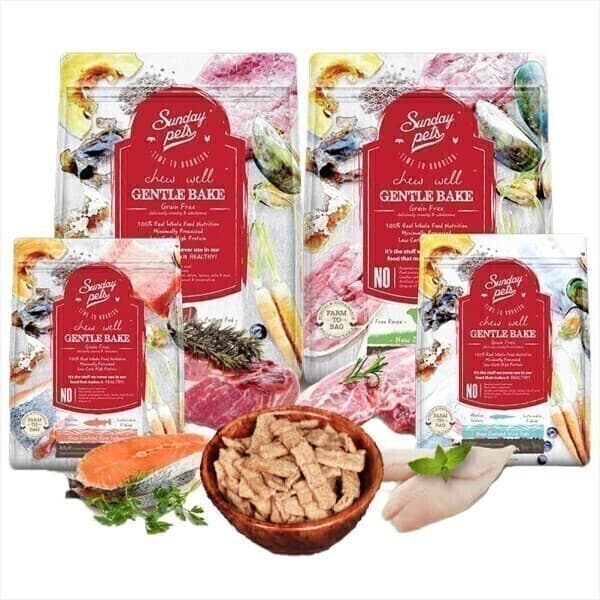 웰펫스토어 선데이펫 젠틀베이크 소고기 양고기 연어 호키 1.3kg