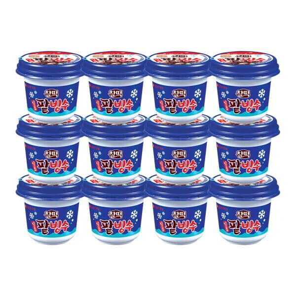 롯데 아이몰 롯데웰푸드 찰떡 일품 팥빙수 아이스크림 240ml X12개