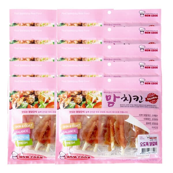 현대Hmall 맘쿡 오도독닭갈비 300g x 10개 강아지 사사미 간식 - 최저가 24,260원