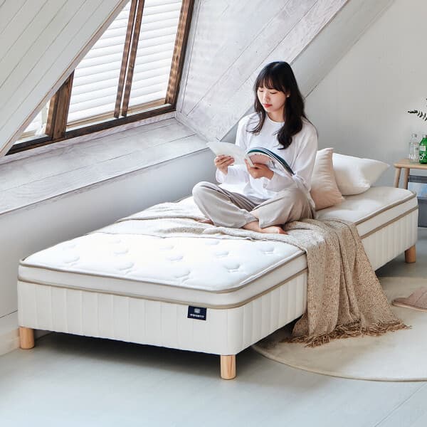 상일리베가구_샵 상일리베가구 포미 독립스프링 저상형 일체형 침대 S/SS - 최저가 129,900원