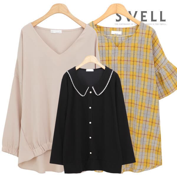 스웰swell 빅사이즈 블라우스 셔츠