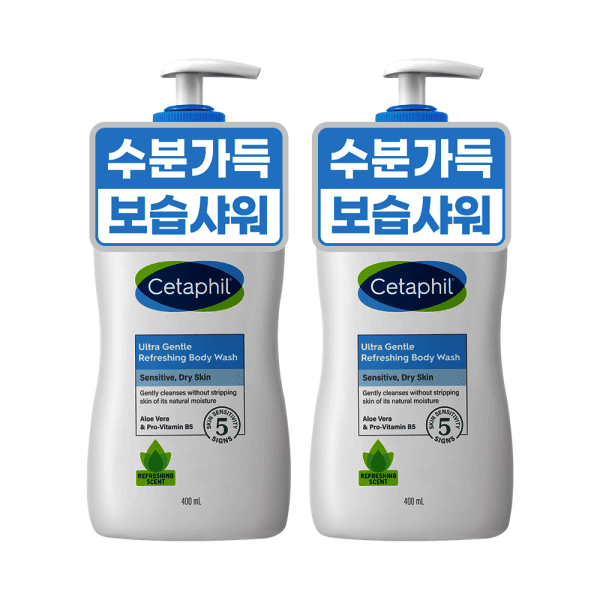 갈더마코리아스타배송 세타필 젠틀 바디워시 리프레싱 400ml 2개