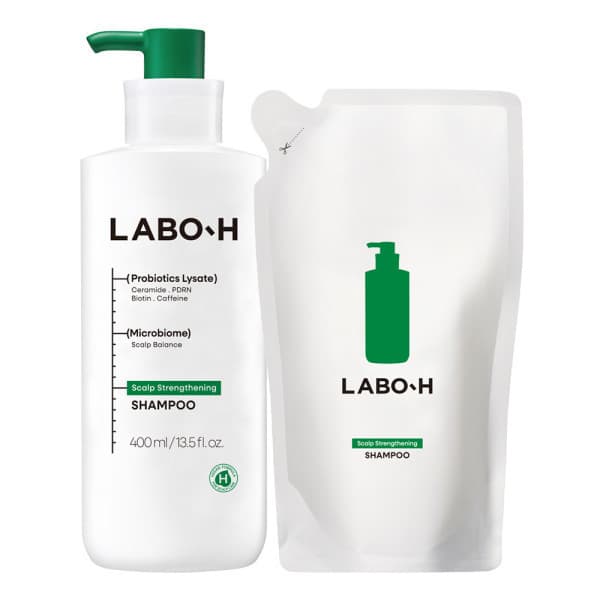 아모레퍼시픽바디헤어 라보에이치 탈모증상완화 샴푸 400ml+리필 400ml