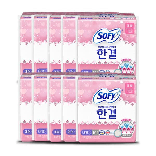 LG생활건강유니참 쏘피 바디피트 한결 대형 10P x 10개