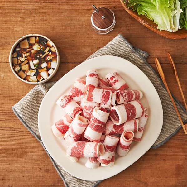 금천미트온라인 돌돌말이 바로구이 우삼겹 1kg+1kg 미국산