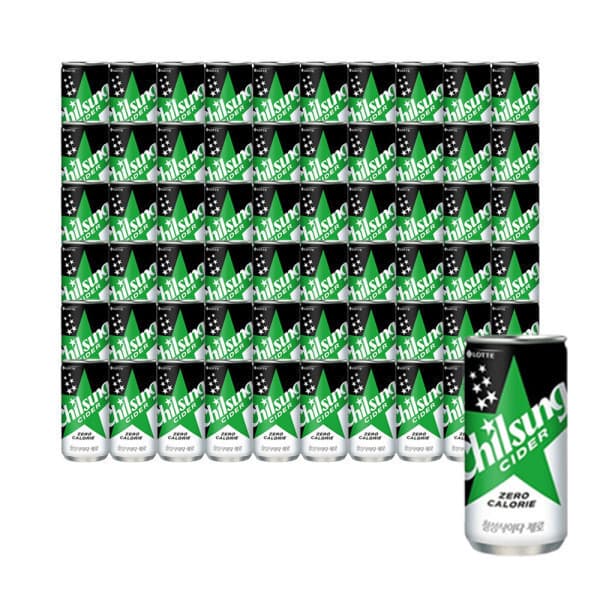 롯데칠성스타배송 칠성사이다 제로 210ml 60캔