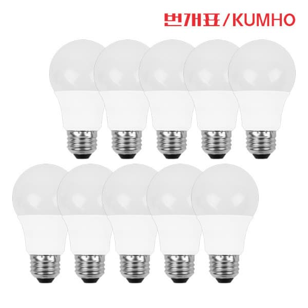 강남대흥 번개표 LED 전구 12W 주광색 전구색 10개입 세트 - 최저가 11,800원