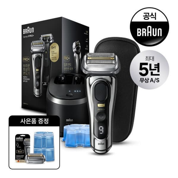 BraunOralB스타배송 브라운 전기면도기 시리즈9 PRO PLUS 9566cc 날망 울트라씬 블레이드 96M 리필 세정액 CCR2 - 최저가 429,000원