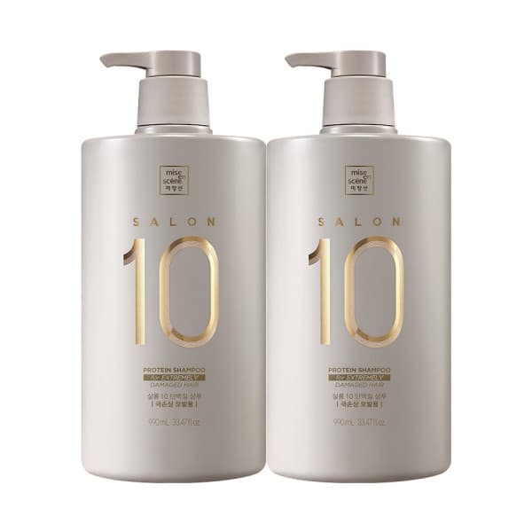 아모레퍼시픽바디헤어 미쟝센 살롱10 단백질 샴푸 극손상 990ml 2개 - 최저가 58,020원