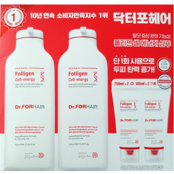 피에니샵7 닥터포헤어 셀에너지 샴푸 750mlX2+100mlX2 - 최저가 36,900원
