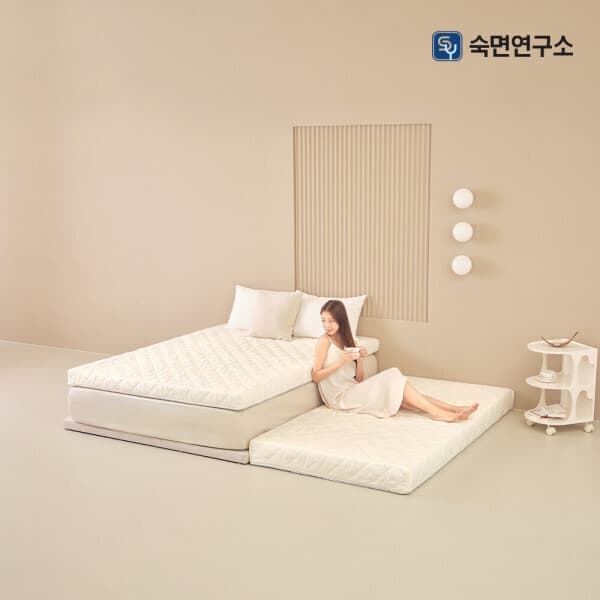 주식회사숙면연구소 베이직 탄탄한 매트리스 6cm 10cm 15cm 허리에좋은 매트 토퍼