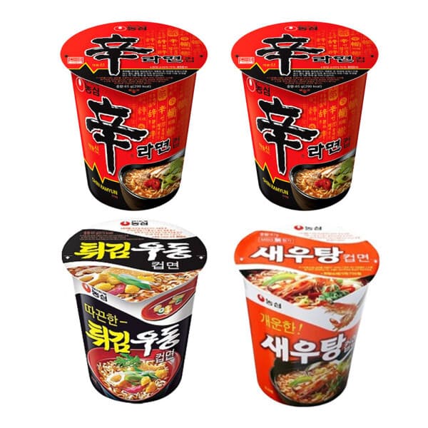 농심-스타배송 신라면컵 12개 튀김우동컵 6개 새우탕컵 6개