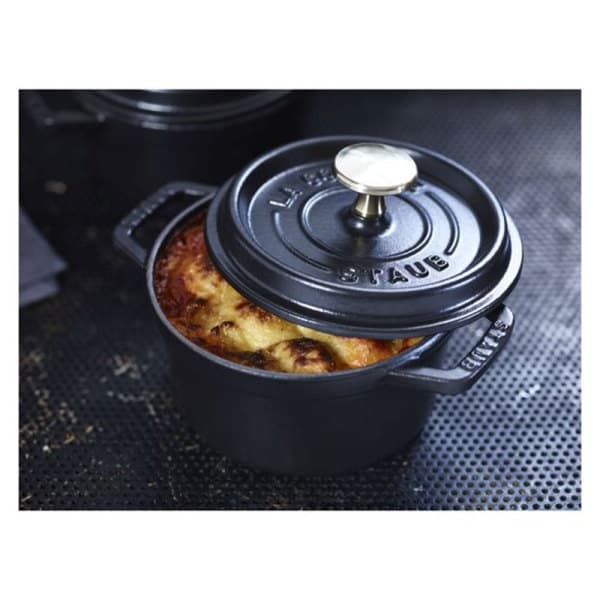 Eurosun 스타우브 40509-476-0 꼬꼬떼 원형 양수 주물냄비 14cm 블랙