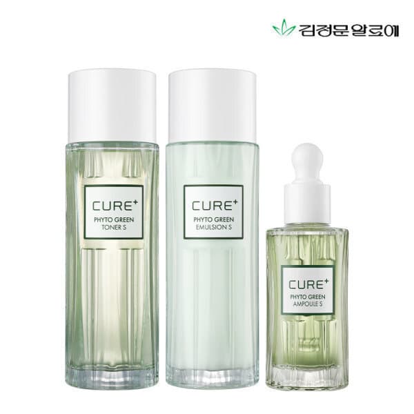 김정문알로에공식몰 김정문알로에 큐어 피토 그린 토너+에멀전+앰플 세트