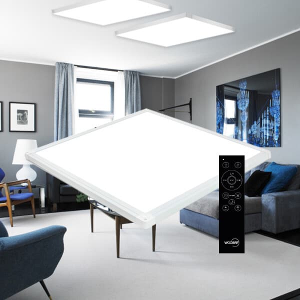 월드라이팅 장수램프 LED 샤인스마트 리모컨 평판 50W 밝기조절 색변환