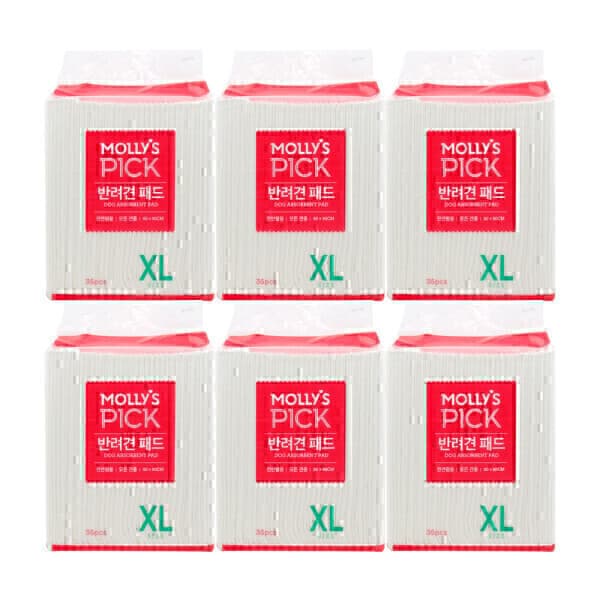 몰리스펫샵 몰리스픽 반려견 패드 XL 35매 x 6팩 - 최저가 51,000원