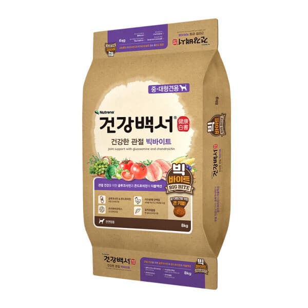 쿠키펫 건강백서 건강한 관절 빅바이트 16kg 대형견용 - 최저가 119,000원