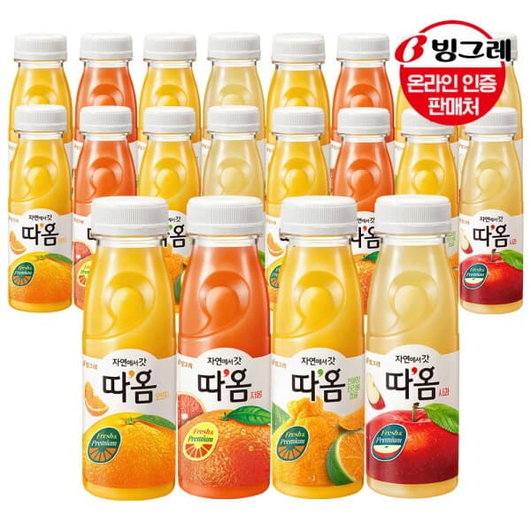 롯데아이몰 빙그레 따옴 주스 4종 20병