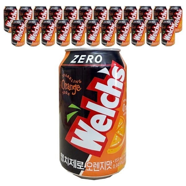 W쇼핑TV홈쇼핑 웰치스 제로 오렌지맛 355ml x 24캔