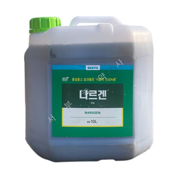 친환경서부농약사 대유 나르겐 10L 고추 배추 마늘 양파 수박 토마토 딸기 인삼 사과 포도 배 식물 영양제 - 최저가 46,240원